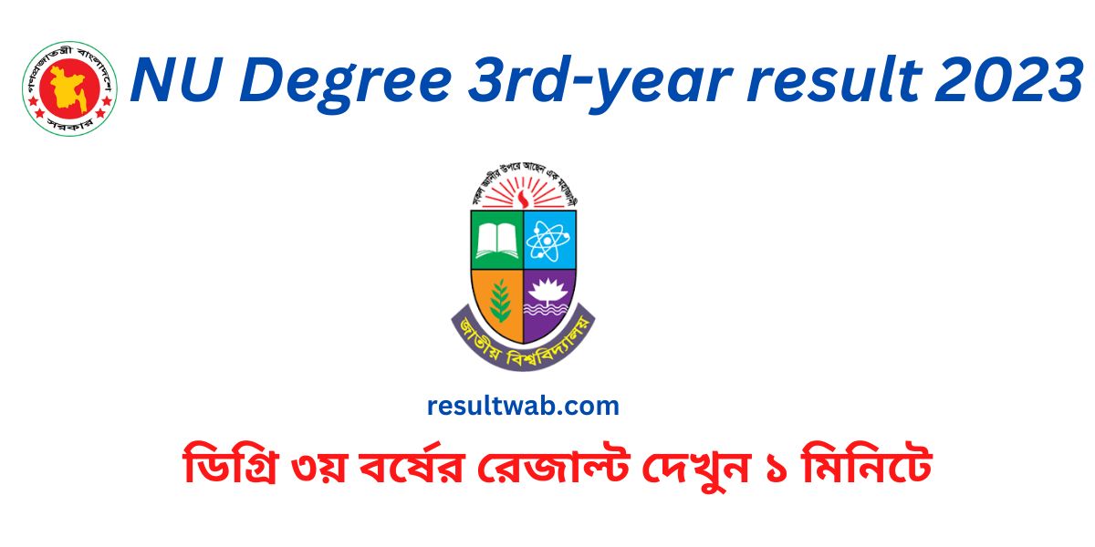 Degree 3rd year result 2023 publish date announce NU official website
