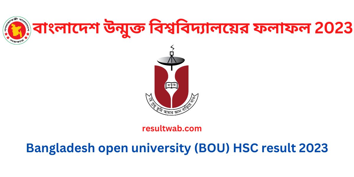 BOU HSC result 2023 has been published in february, 2023